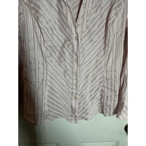Sandra Ingush Women’s Button Down Tailored Top Size 10 - Picture 5 of 8